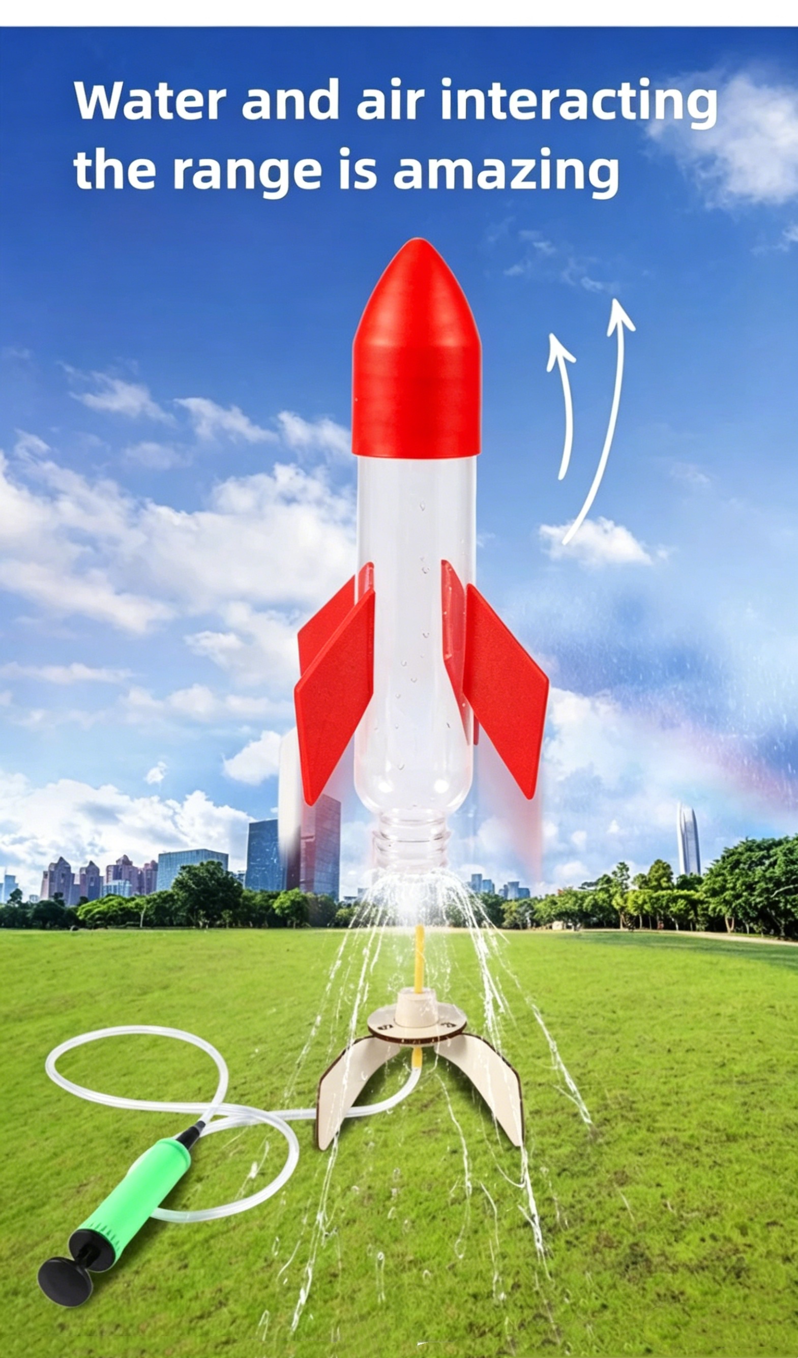 STEAM DIY Rocket Sprinkler Sum - مراجعة Kids Outdoor Play Yard وسعره