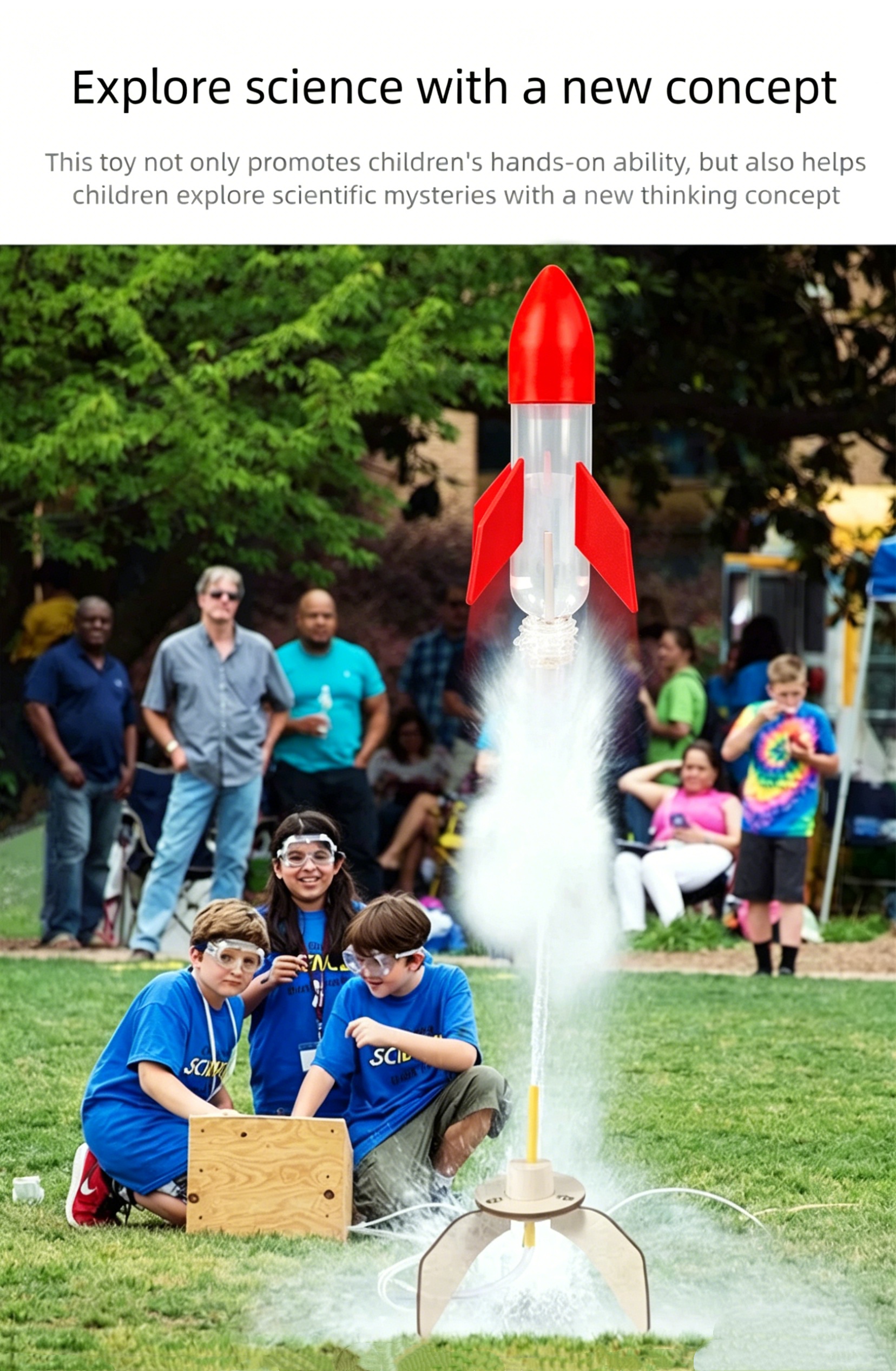 STEAM DIY Rocket Sprinkler Sum - مراجعة Kids Outdoor Play Yard وسعره