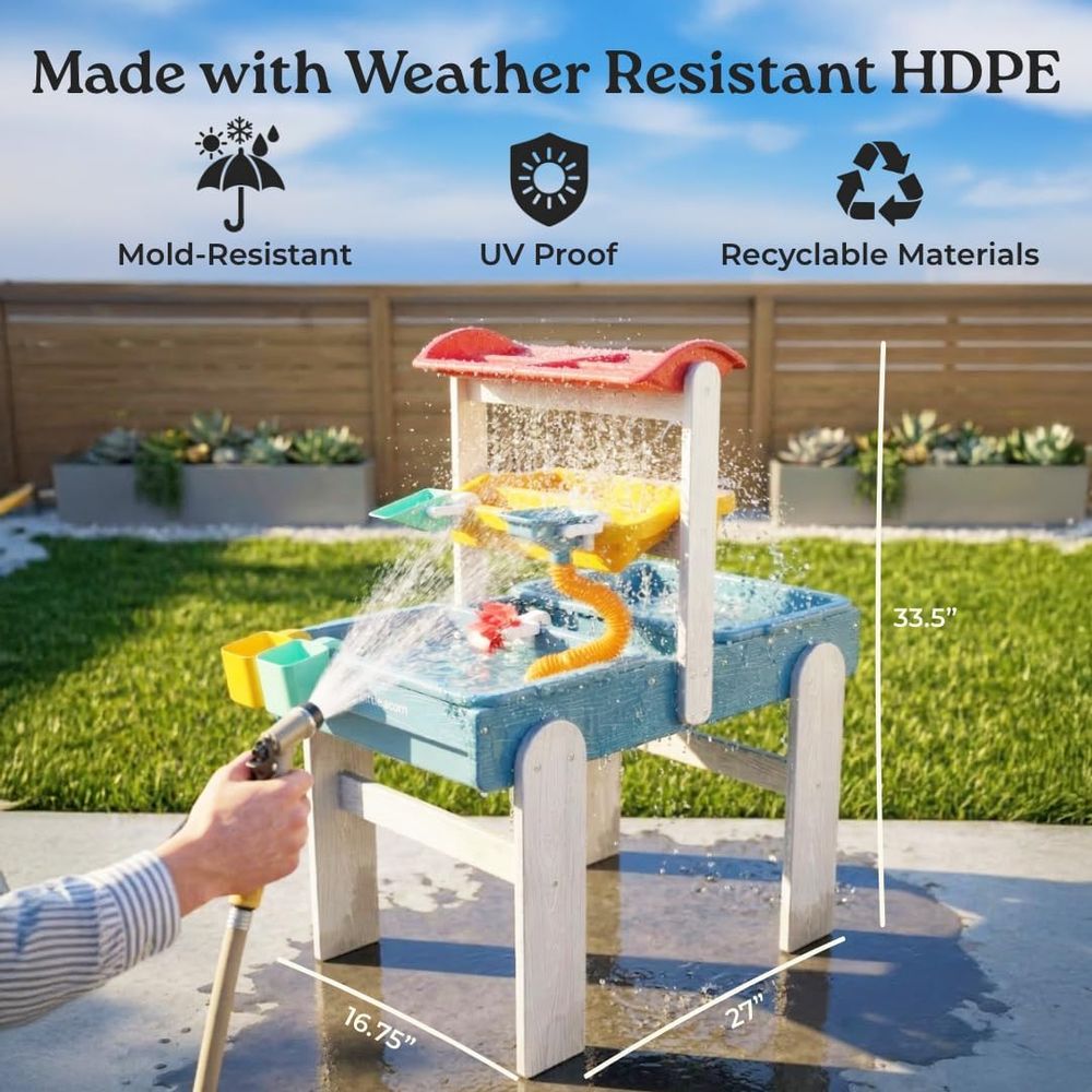 Little Acorn, Water Table or T - مراجعة Kids Outdoor Sensory Table وسعره