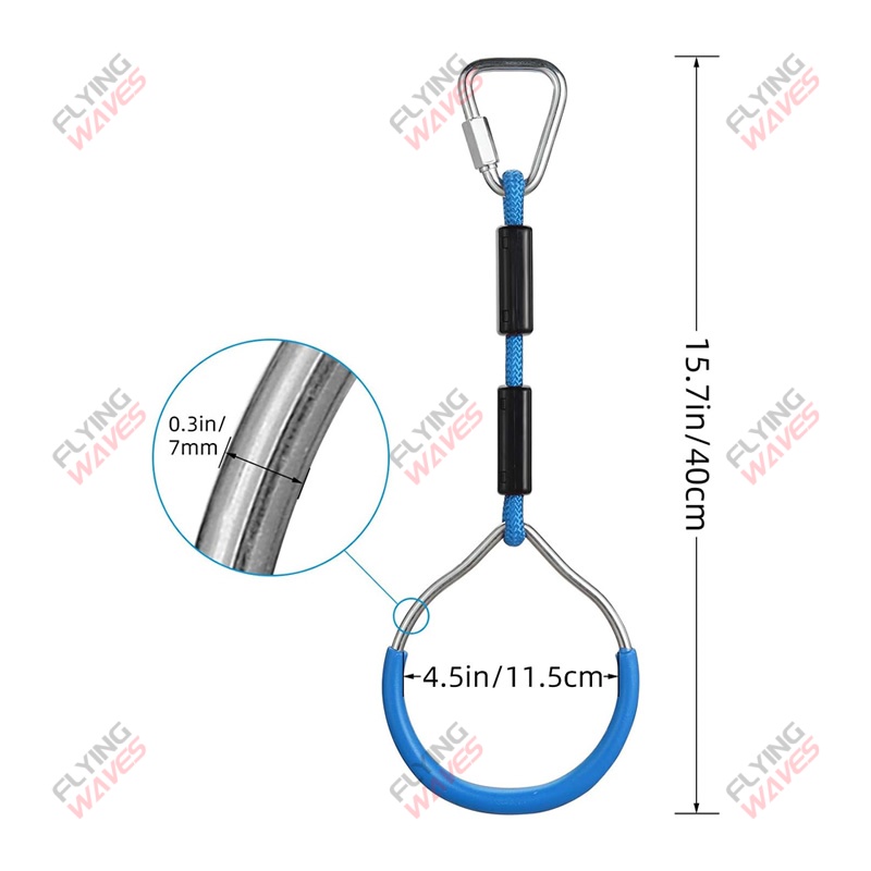Kids Hanging GYM Ring Swing Cl - مراجعة Kids Outdoor Climber وسعره