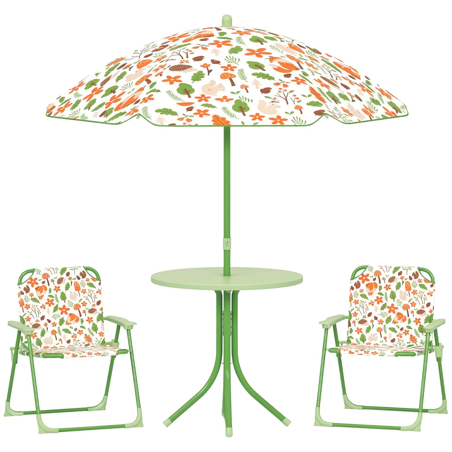 Kids Picnic Table Chair Set Fo - مراجعة Kids Outdoor Table And Chairs With Umbrella وسعره