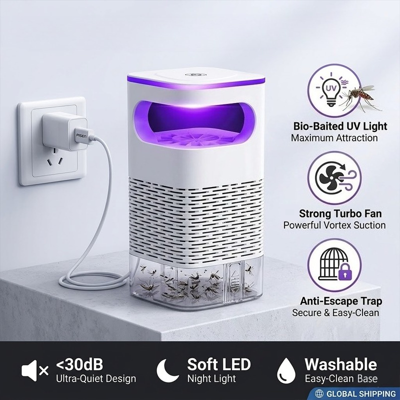 New Mosquito Killer Lamp USB F - مراجعة Bug Catching Kit وسعره