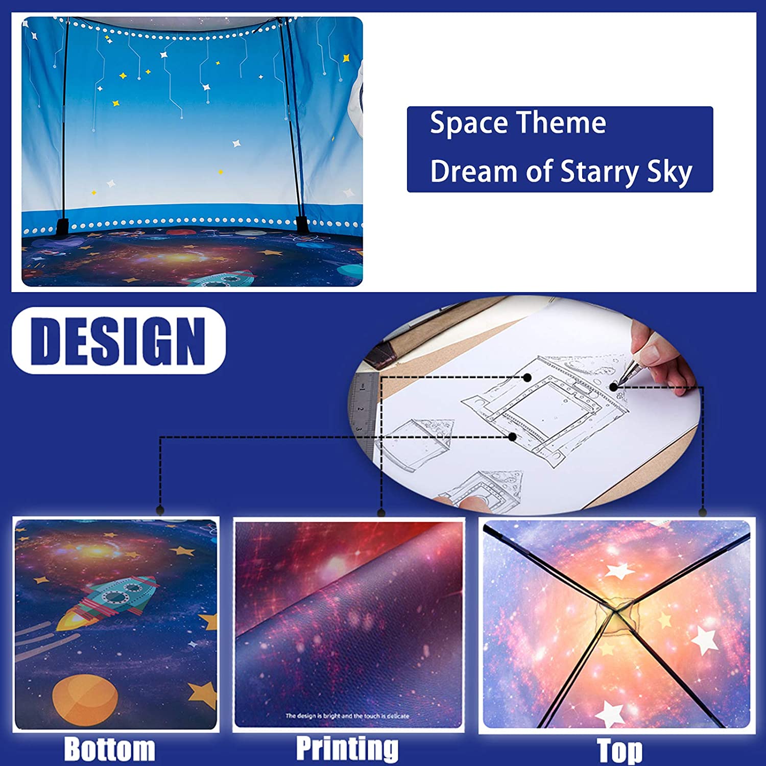 Rocket Ship Kids Tent Pop Up P - مراجعة Kids Outdoor Wendy House وسعره