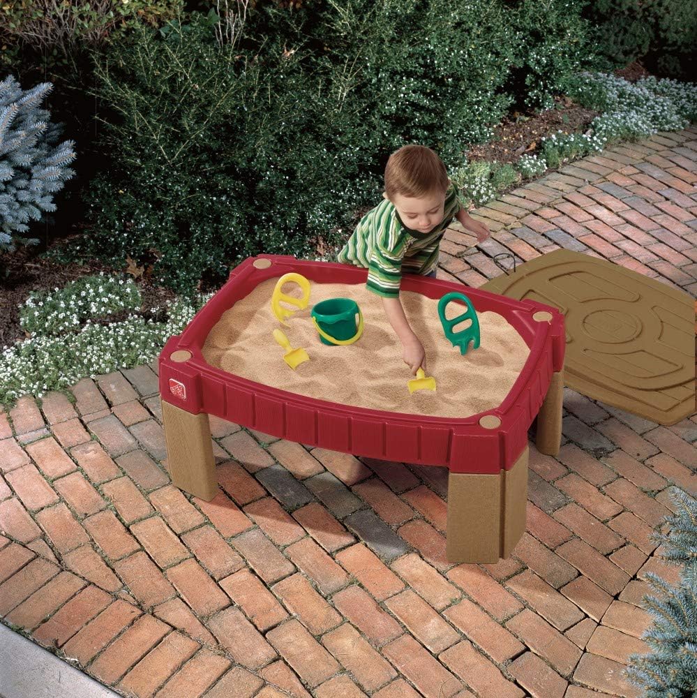 Naturally Playful Sand Table,  - مراجعة Kids Outdoor Sensory Table وسعره