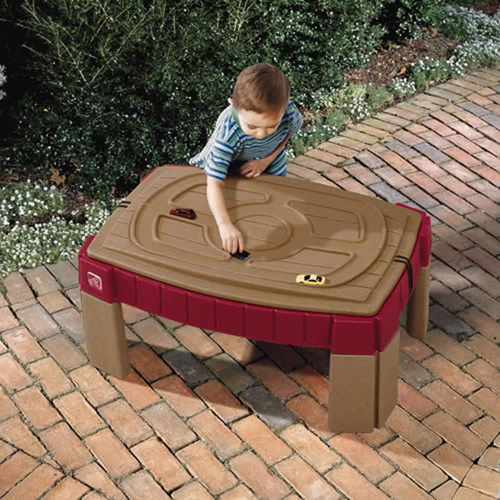 Naturally Playful Sand Table,  - مراجعة Kids Outdoor Sensory Table وسعره