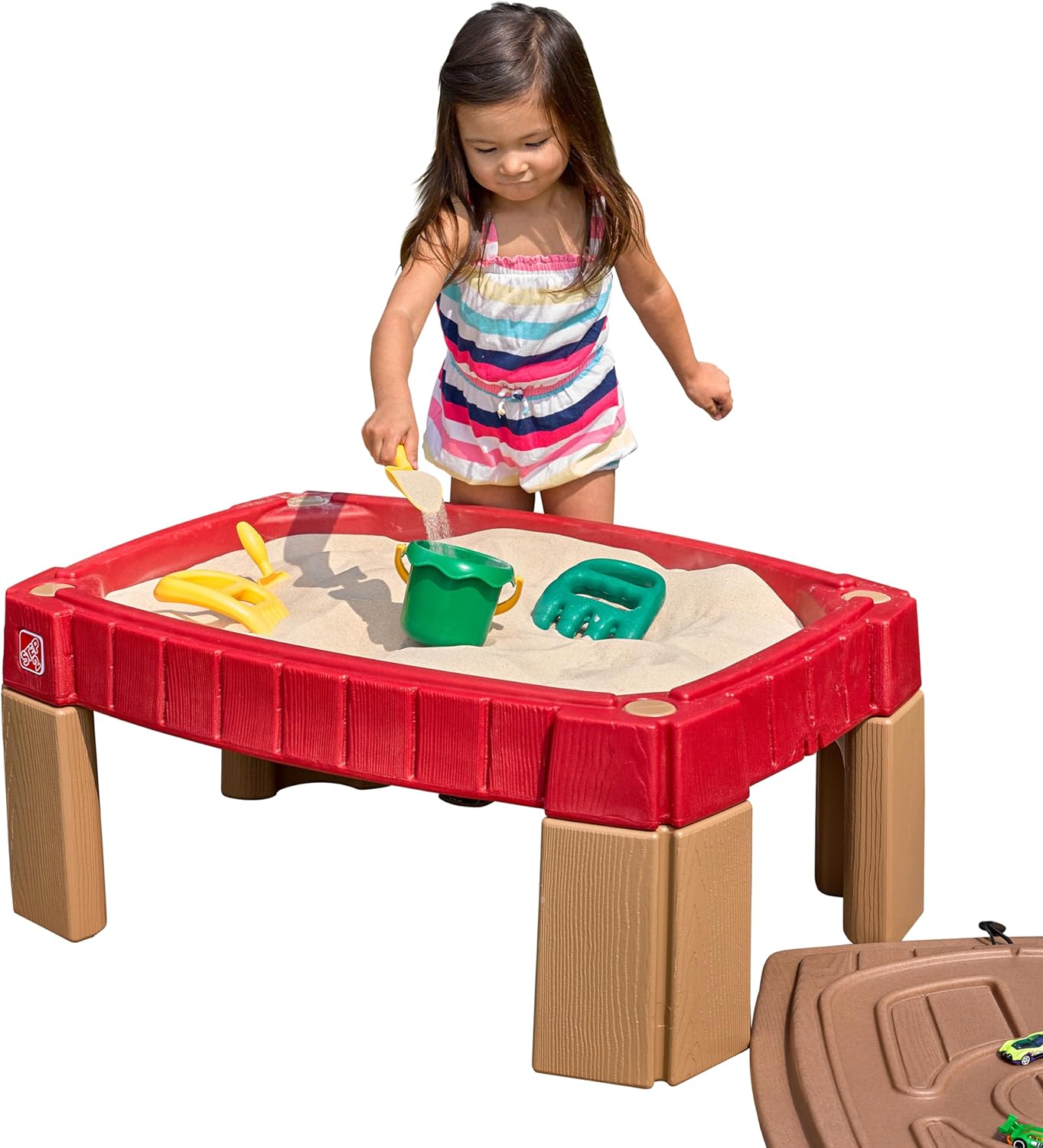 Naturally Playful Sand Table,  - مراجعة Kids Outdoor Sensory Table وسعره