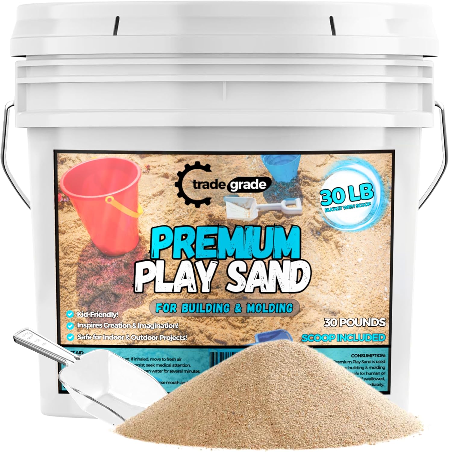 Premium Play Sand - 30 lb Buck - مراجعة Kids Outdoor Sensory Table وسعره