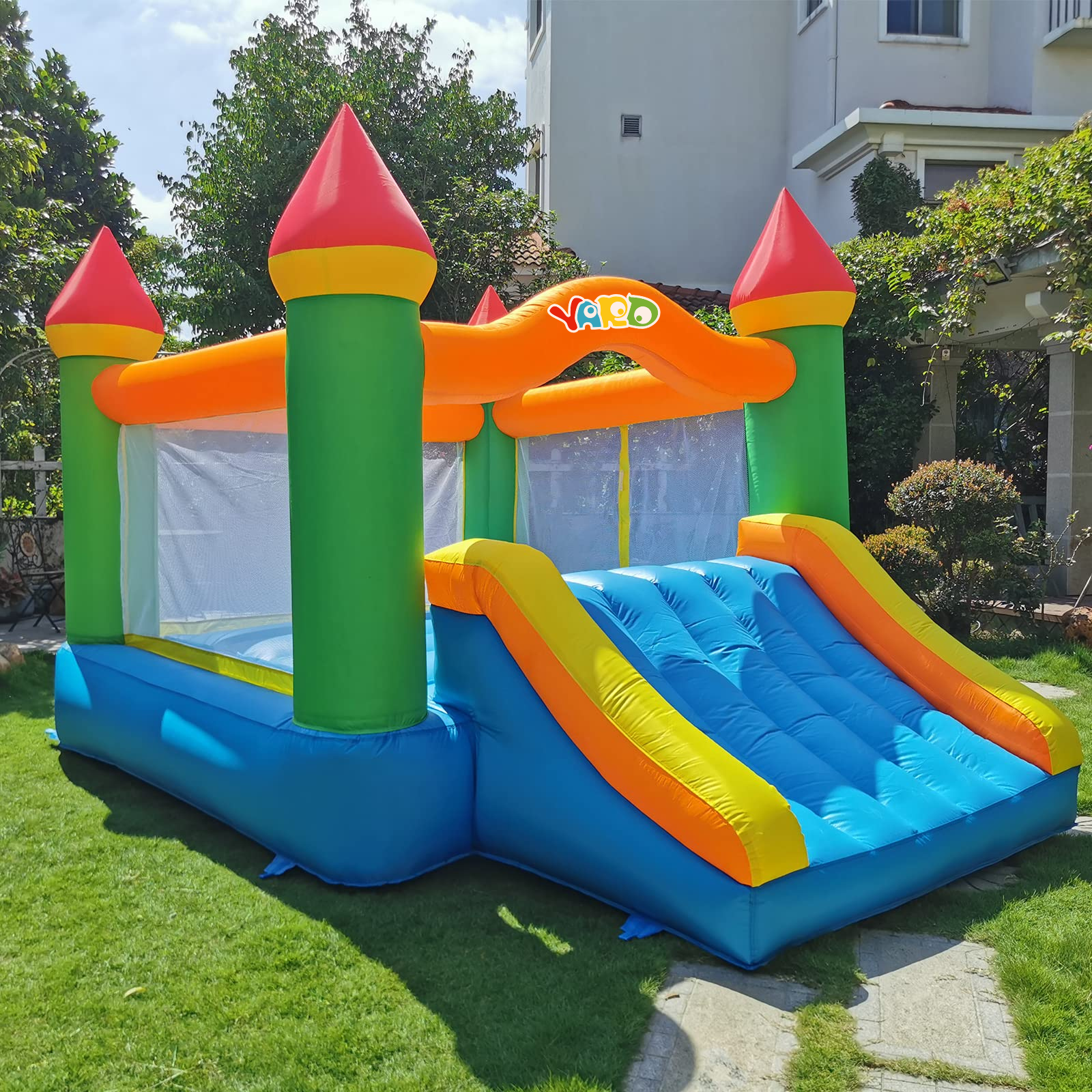 Yard Inflatable Bounce House W - مراجعة Kids Outdoor Wendy House وسعره