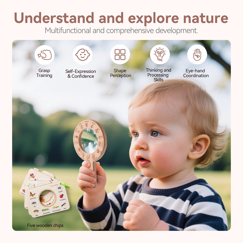 Wooden Montessori Toy Magnifyi - مراجعة Kids Outdoor Activity Toys وسعره