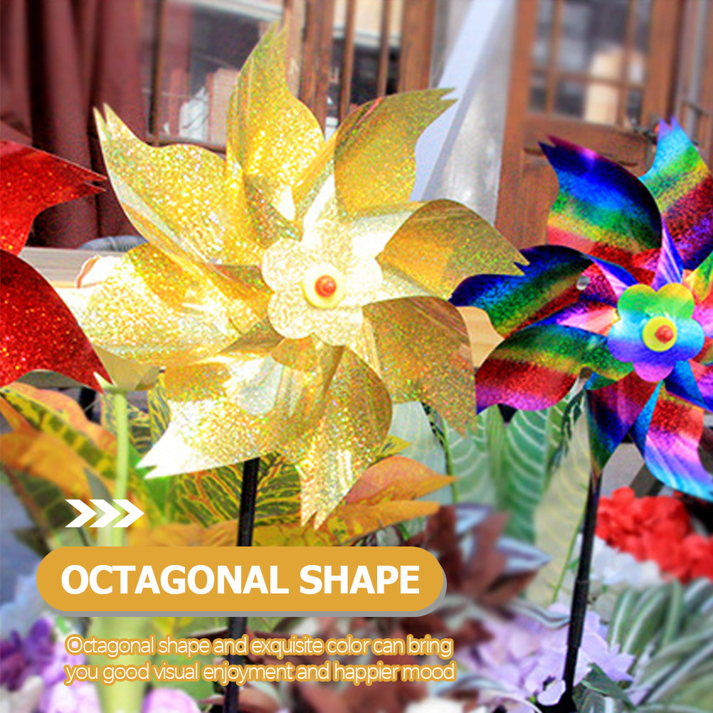 10Pcs Octagonal Big Pinwheels  - مراجعة Kids Outdoor Play Yard وسعره