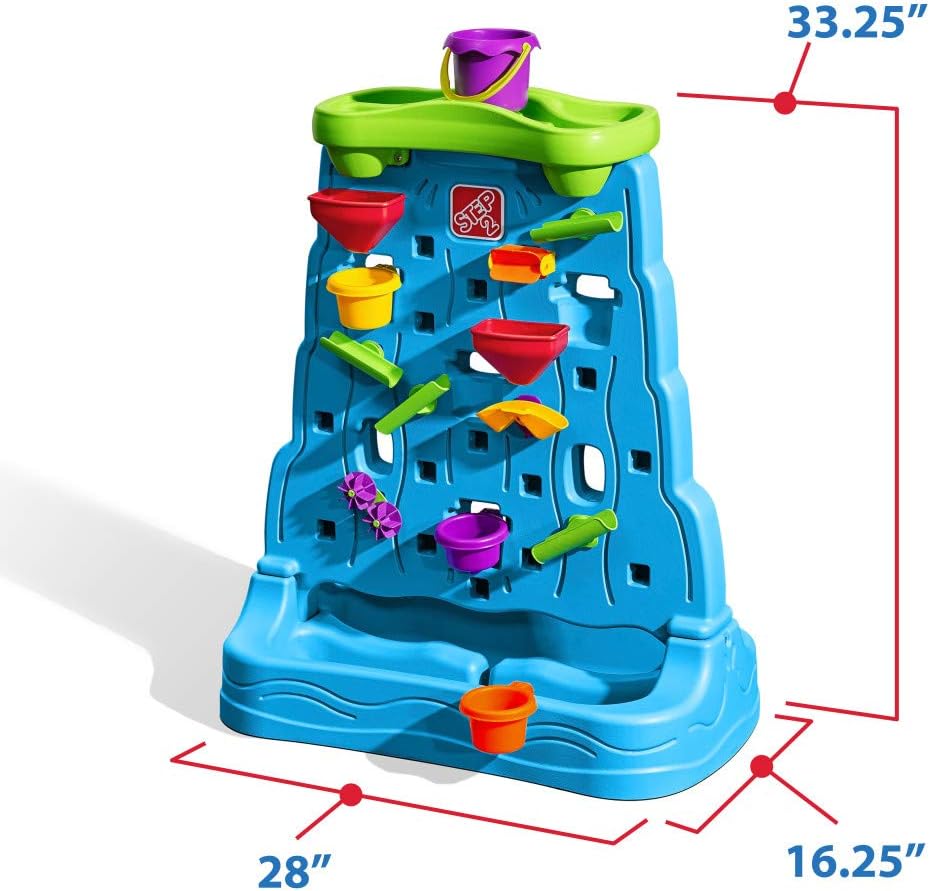 Waterfall Discovery Wall, Kids - مراجعة Kids Outdoor Sensory Table وسعره