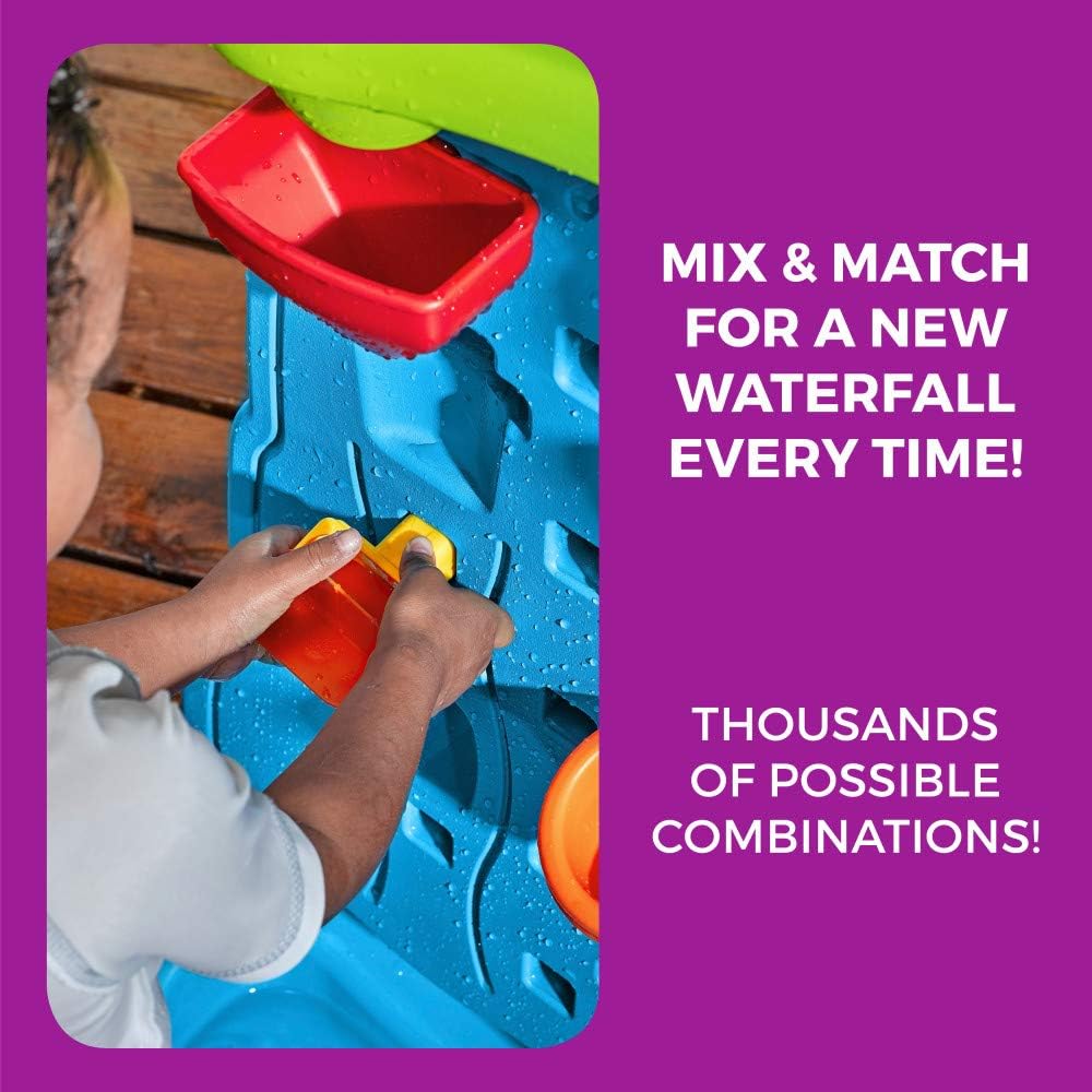 Waterfall Discovery Wall, Kids - مراجعة Kids Outdoor Sensory Table وسعره