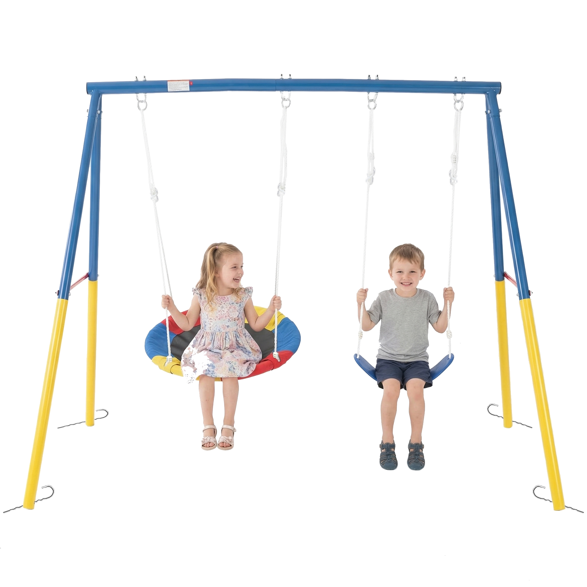 Outdoor Swing Set with Backyar - مراجعة Kids Outdoor Activity Toys وسعره