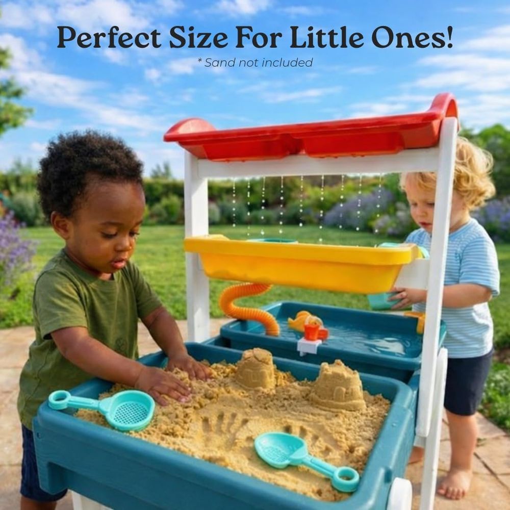 Little Acorn, Water Table or T - مراجعة Kids Outdoor Sensory Table وسعره