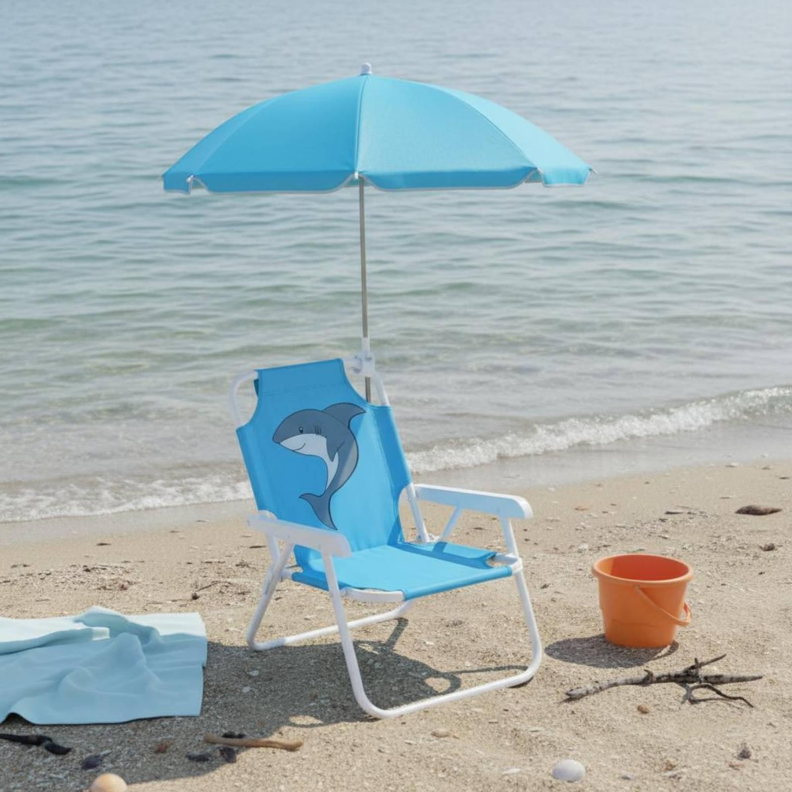 Children's Portable Chair with - مراجعة Kids Outdoor Lounge Chair With Umbrella وسعره